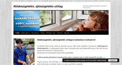 Desktop Screenshot of ablakszigeteles.hu